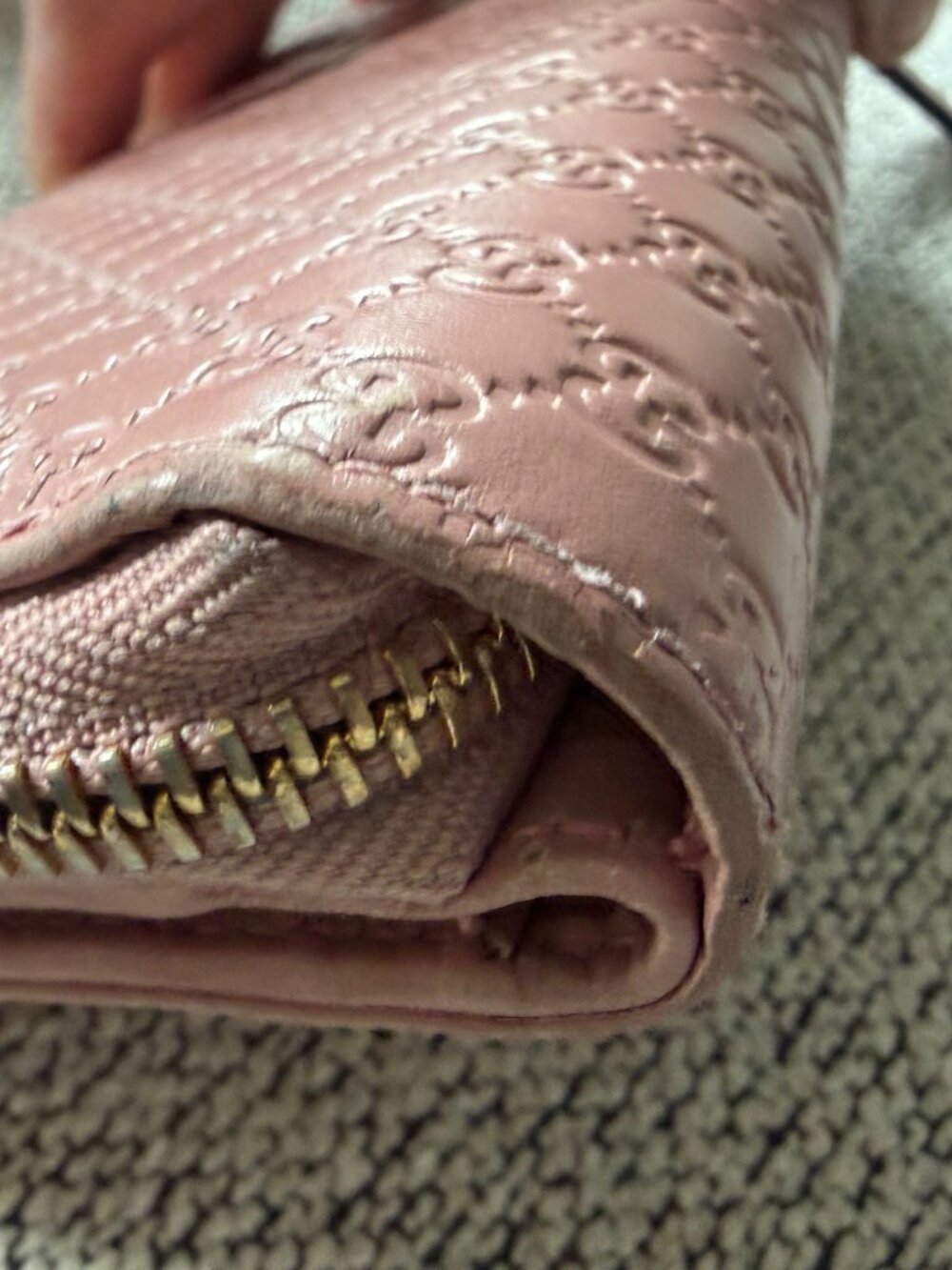 Gucci Long Pink Zippy Vintage Leather Wallet 7.5"x4" - Picture 5 of 14